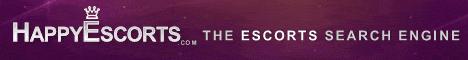 Logo für HAPPYESCORTS.com mit der Tagline The Escorts Search Engine auf violettem Hintergrund, mit einem Hauch von Raffinesse, inspiriert von Escort Wien.