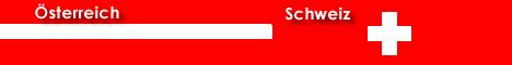 Ein roter Hintergrund mit Escort Wien und Österreich auf der linken Seite, der Schweiz auf der rechten Seite. Ein langer weißer horizontaler Balken erstreckt sich von der Seite von Escort Wien, und ein weißes Kreuz, das die Flagge der Schweiz symbolisiert, erscheint neben der Schweiz.